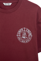 DMWU BP T-Shirt Burgundy/Skyblue