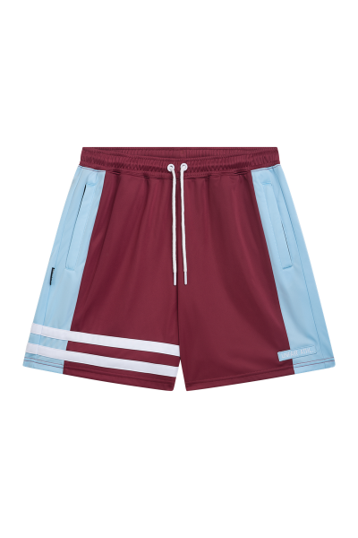DMWU Athletic Shorts Burgundy/Skyblue