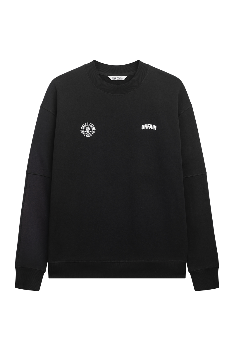 Two Side Logo Crewneck Black