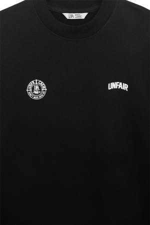 Two Side Logo Crewneck Black