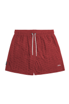 Water Effect Shorts Burgundy