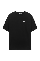 Curved Waffle T-Shirt Black