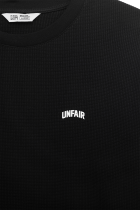 Curved Waffle T-Shirt Black