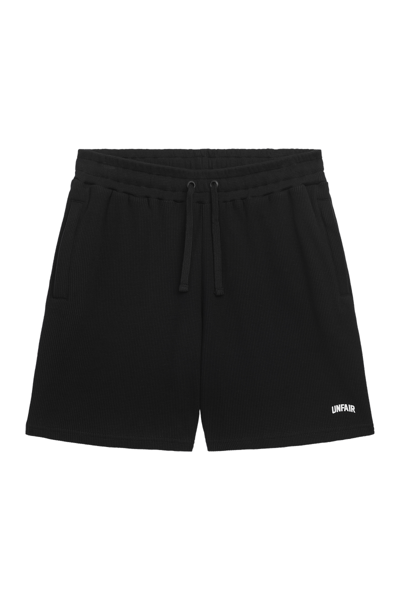 Curved Waffle Shorts Black box