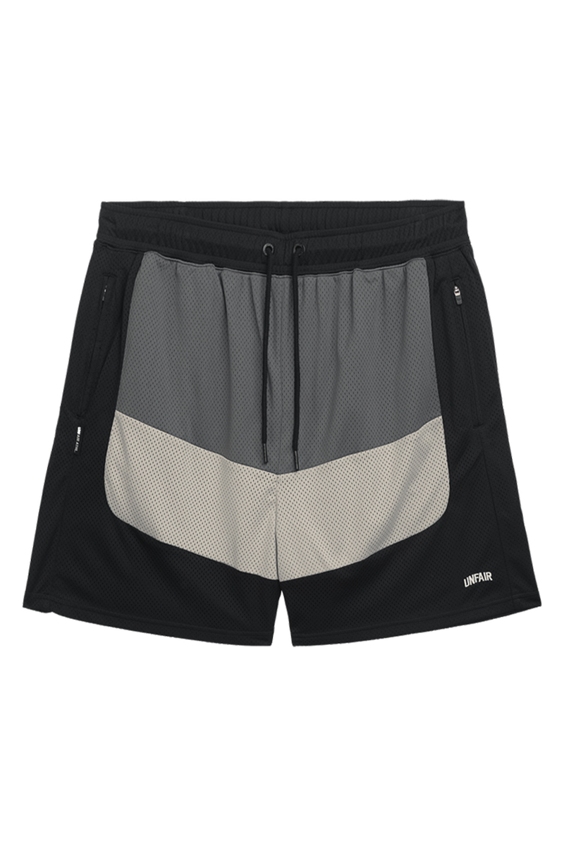 Three Tone Mesh Shorts Grey/Black box