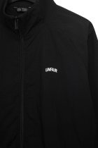 Curved Crushed Nylon Tracktop Black