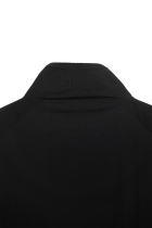 Curved Crushed Nylon Tracktop Black