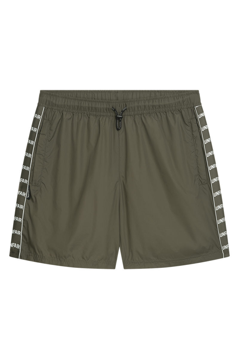 Curved Tape Trackshorts Olive box