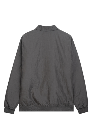 Crushed Nylon Overshirt Grey