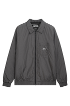 Crushed Nylon Overshirt Grey