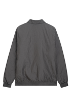 Crushed Nylon Overshirt Grey