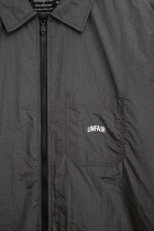 Crushed Nylon Overshirt Grey