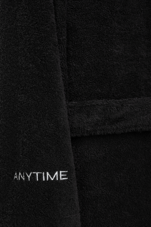 Anywhere Anytime Bathrobe Black