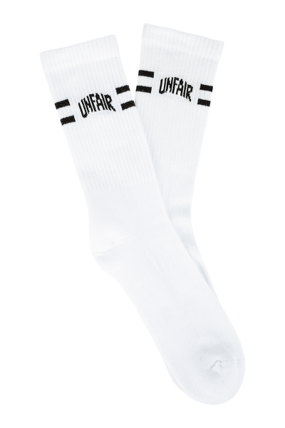 Striped Socks White (2 Pack)
