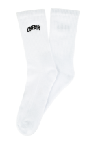 Curved Embroidery Socks White (3 Pack)