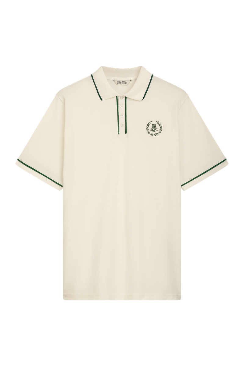LOTC Poloshirt White/Evergreen