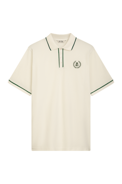 LOTC Poloshirt White/Evergreen