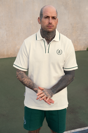 LOTC Poloshirt White/Evergreen