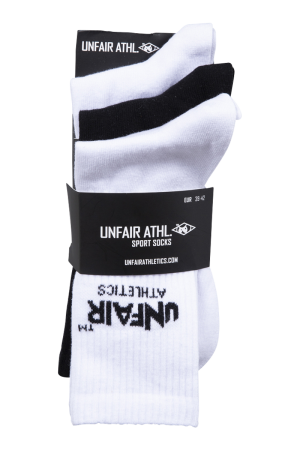 Athletic Socks (3 Pack) Black White