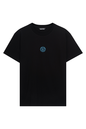 DMWU Pin T-Shirt Black/Skyblue