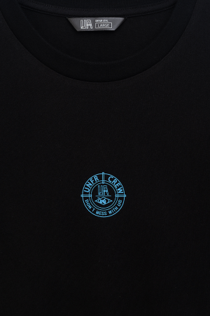 DMWU Pin T-Shirt Black/Skyblue