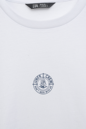 DMWU Pin T-Shirt White/Blue