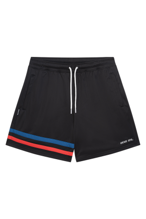 DMWU Athletic Shorts Black Tricolore