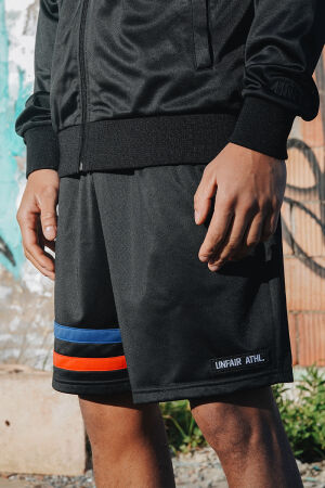 DMWU Athletic Shorts Black Tricolore