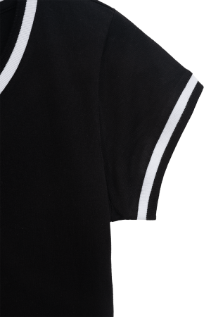 Classic Label Jersey Dress WMNS Black