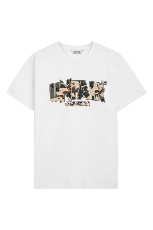 Classic Label Disruptive Camo T-Shirt White