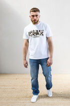 Classic Label Disruptive Camo T-Shirt White