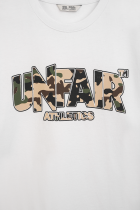 Classic Label Disruptive Camo T-Shirt White