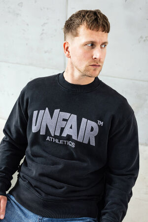 Classic Label Crewneck Washed Black