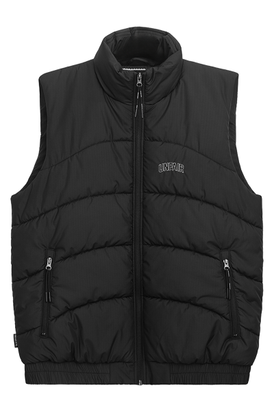 Curved Padded Vest Black