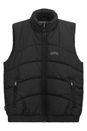 Curved Padded Vest Black