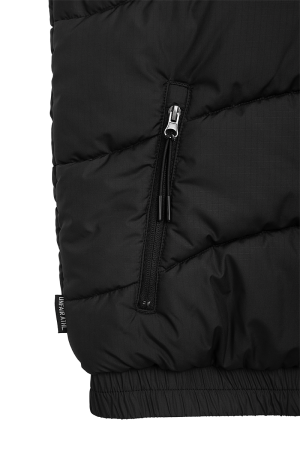 Curved Padded Vest Black
