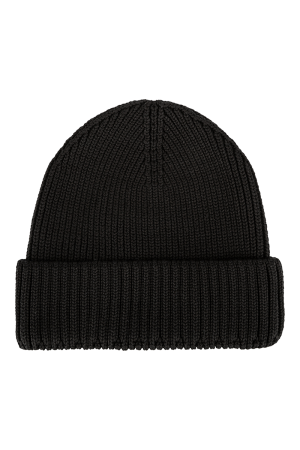 Stamp Knit Beanie Black
