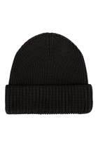 Stamp Knit Beanie Black