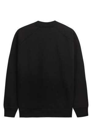 Two Side Panel Crewneck Black