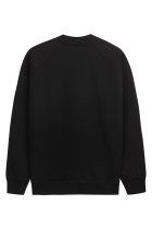 Two Side Panel Crewneck Black