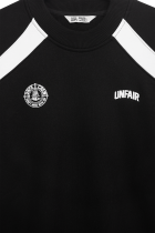 Two Side Panel Crewneck Black