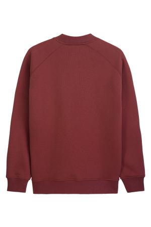 Two Side Panel Crewneck Merlot