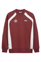 Two Side Panel Crewneck Merlot