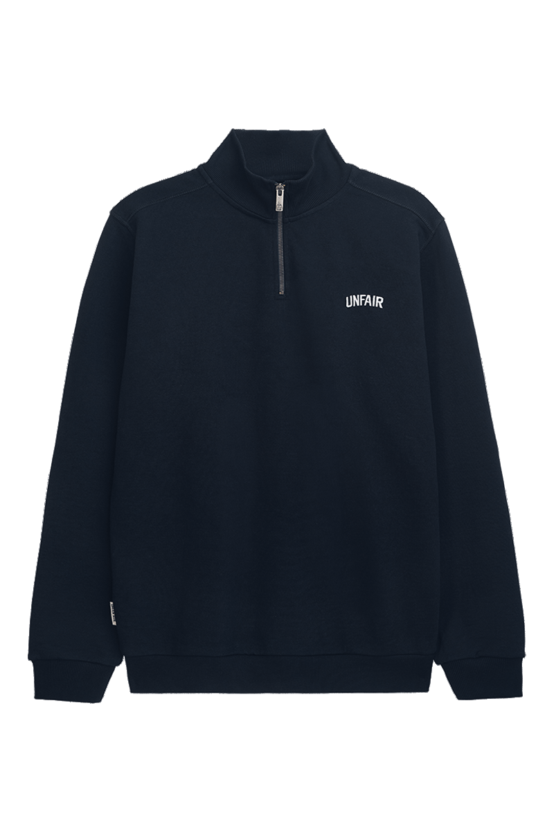 Curved Halfzip Sweatshirt Navy