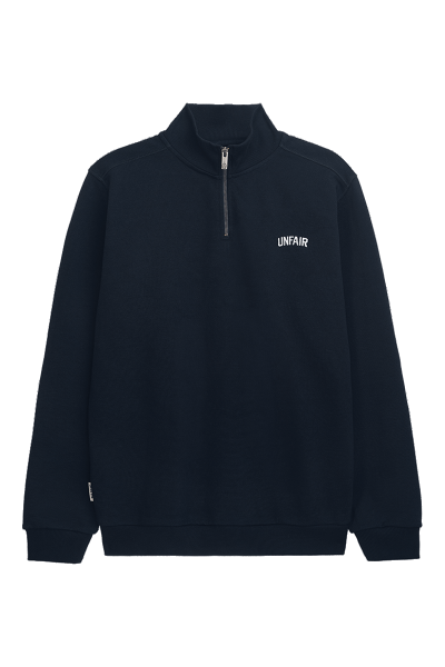Curved Halfzip Sweatshirt Navy