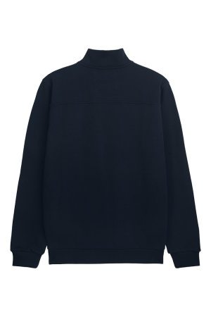 Curved Halfzip Sweatshirt Navy