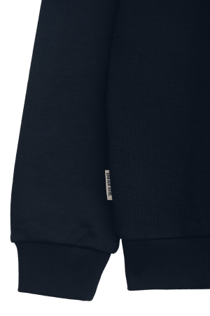Curved Halfzip Sweatshirt Navy