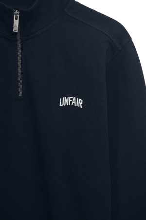 Curved Halfzip Sweatshirt Navy