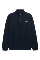 Curved Halfzip Sweatshirt Navy