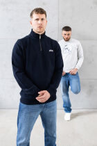 Curved Halfzip Sweatshirt Navy
